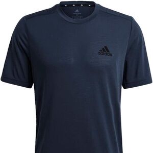 Adidas Men's Dark Blue Short Sleeve Tee